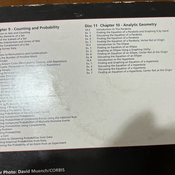 Sullivan College Algebra Lecture Series with Graphing Utilities 3rd Edition CD's - Picture 4 of 10